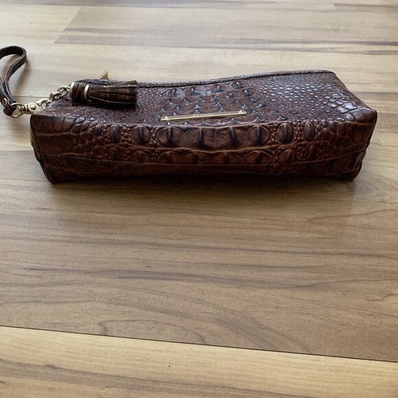 Brahmin Kayla Wristlet in Pecan Melbourne - Picture 6 of 12